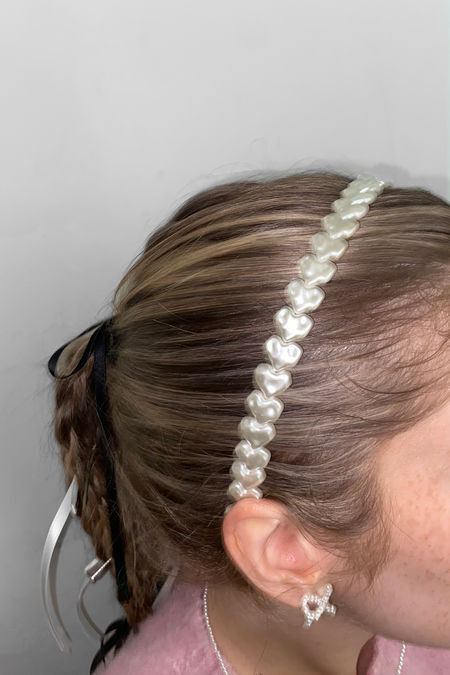 Heart Pearl Headband | OAK + FORT