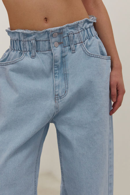 Jeans for Women High Waisted Paperbag Waist Jogger Jeans Jeans for Women  (Color : Light Wash, Size : Small) : : Clothing, Shoes &  Accessories