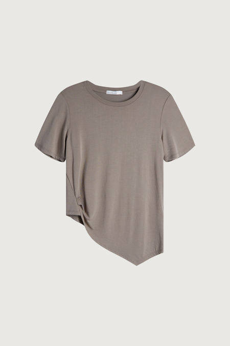 Asymmetric Hem T-Shirt | OAK + FORT