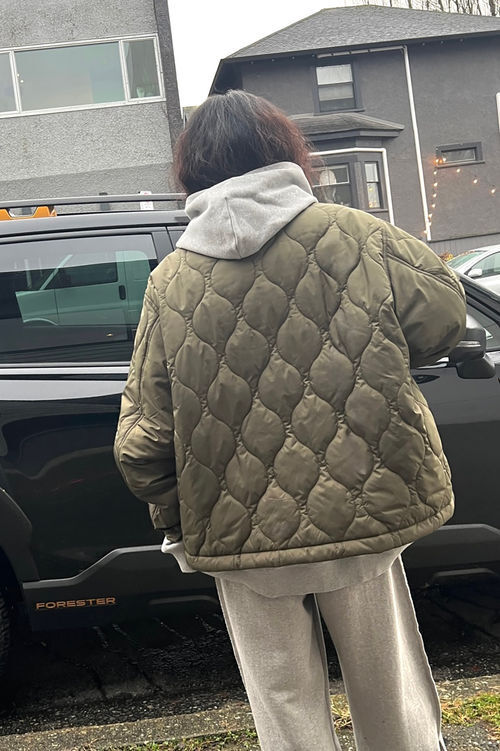 Quilted Puffer Shacket | OAK + FORT