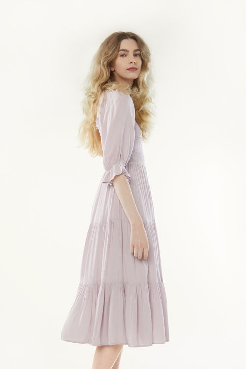 Shop Aerie Smocked Midi Dress online