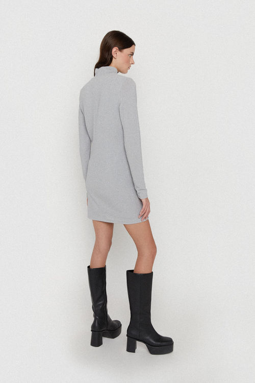 Women's Cashmere-Blend Mockneck Mini Sweater Dress, Women's Clearance