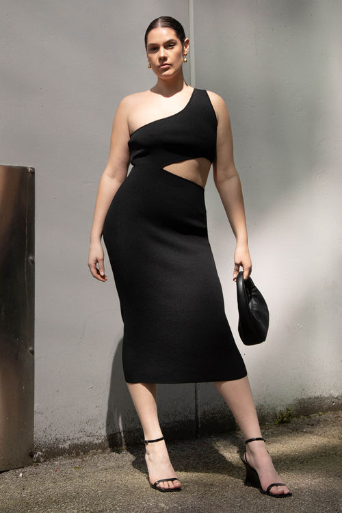 Asymmetric Ruched Trim Sequin One Shoulder Party Mini Dress - Black –  Trendy & Unique