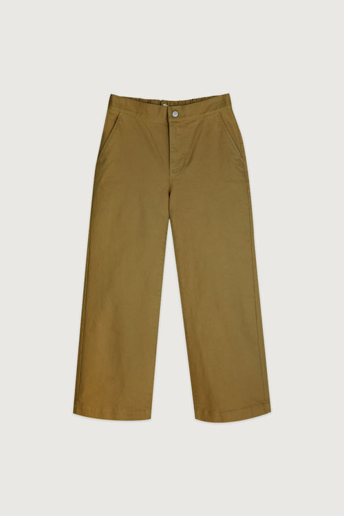 Patch Pocket Twill Pants for Tall Women