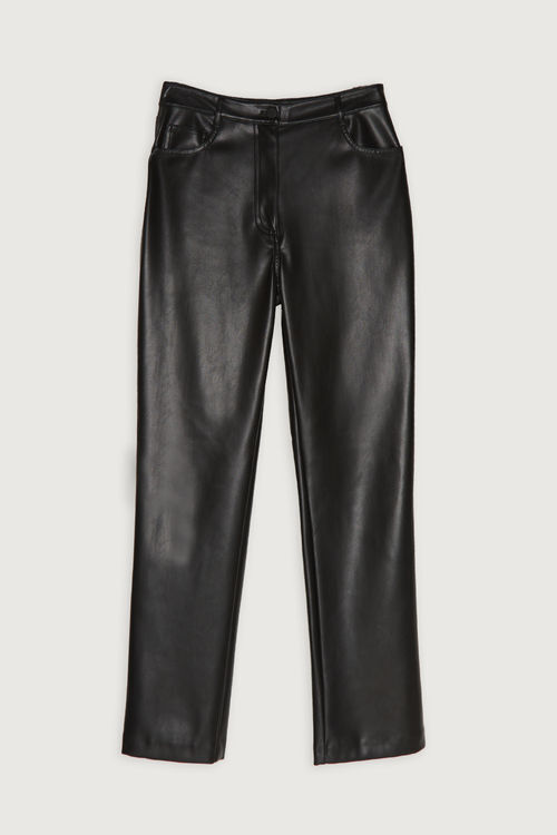 Wolford Jenna Cropped Vegan Leather Trousers - Bergdorf Goodman