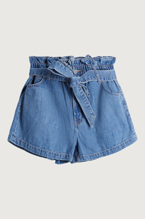 Drawstring Paperbag Waist Shorts with Pockets – Love & Light