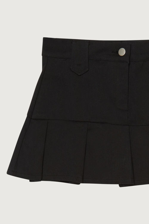 Low-rise Pleated Mini Skirt