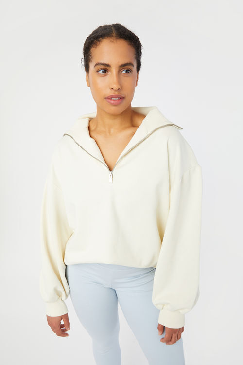 Half Zip Oversized Sweatshirt