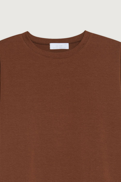 Boat Neck T-Shirt | Organic Cotton T-Shirt | Malaika New York S/M