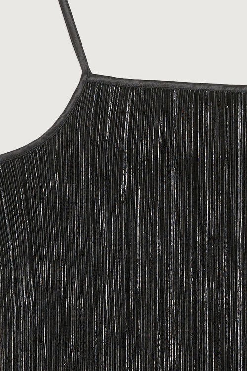 Sparkly Pleated Tank Top